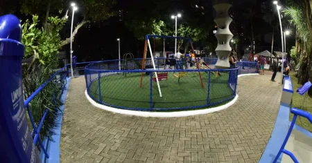 Prefeitura inaugura nova Praça Santos Dumont com espaço para lazer e comércio