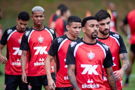 Vitória faz penúltimo treino antes de enfrentar o Botafogo pelo Brasileirão
