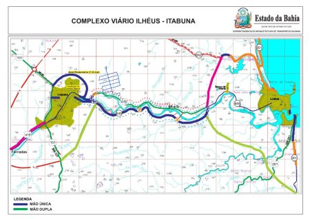 Novo sistema viário muda circulação de veículos na BA-649 no Litoral Sul da Bahia
