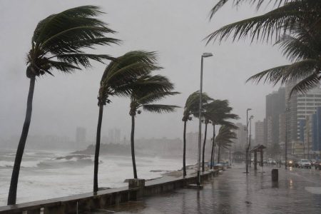 Ventos de até 60 km/h colocam 86 cidades da Bahia em alerta