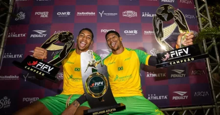 Dupla do Bahia conquista etapa do Circuito Mundial de Futevôlei de forma invicta