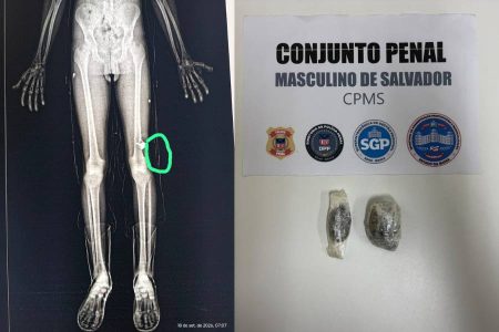 Funcionário é preso ao tentar entrar com drogas em presídio de Salvador