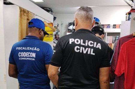 Polícia Civil apreende mais de 8,5 mil produtos falsificados em Salvador e Lauro de Freitas